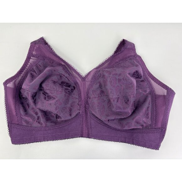 Playtex 18 Hour Shoulder Comfort Wireless Full Coverage Bra 4693 Plum 38DD - Picture 2 of 5